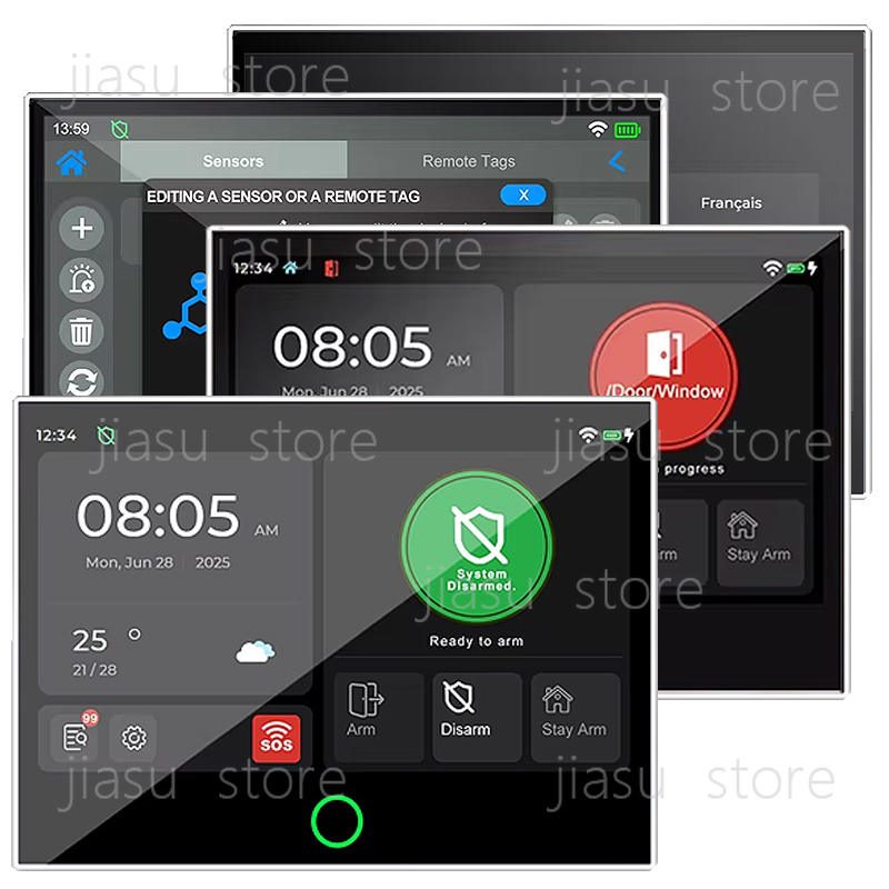 Home Security Using Gsm - 7인치 유선 스마트 보안 경보 시스템