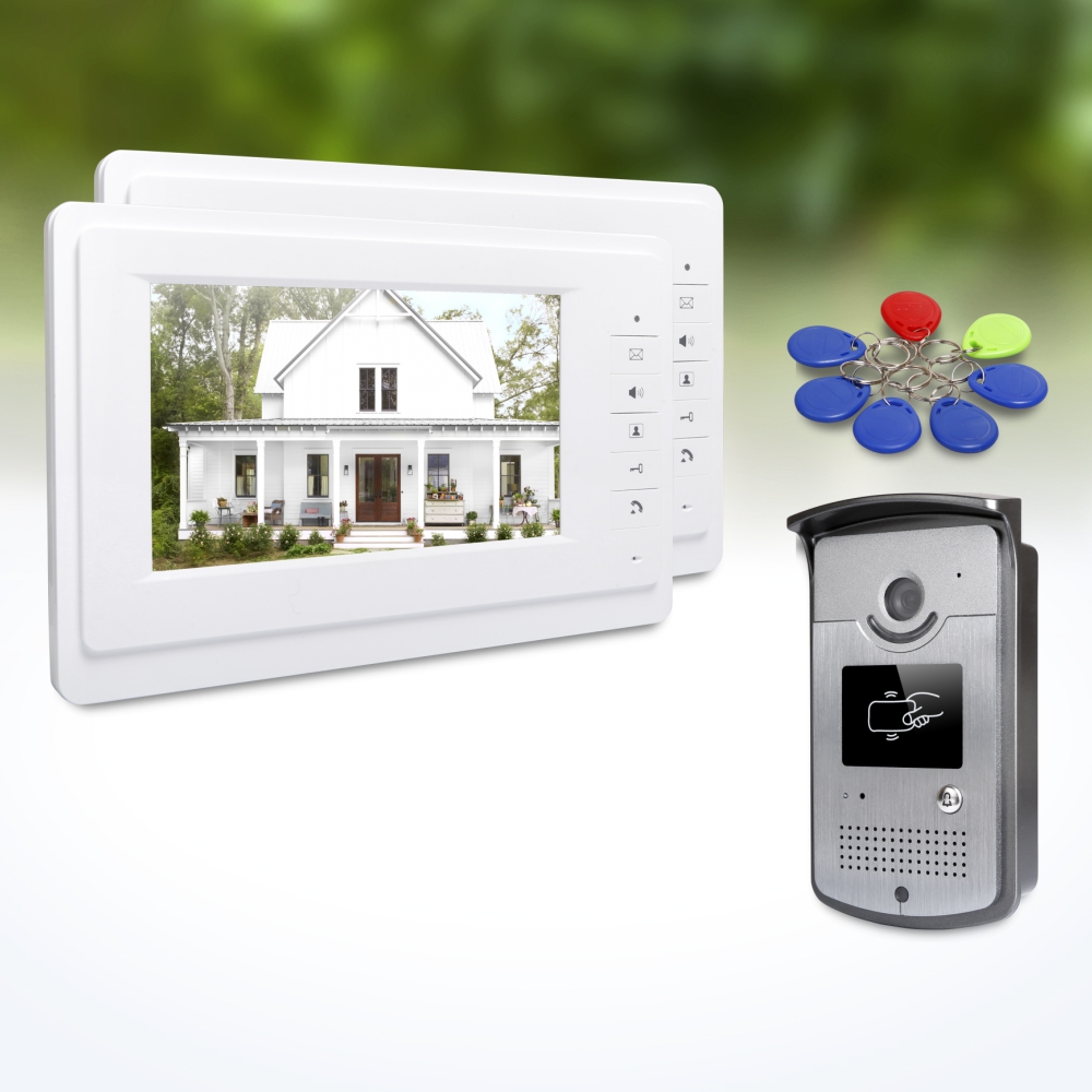 Home Security Video Cameras - 1개의 실외 카메라, 2개의 실내 모니터,