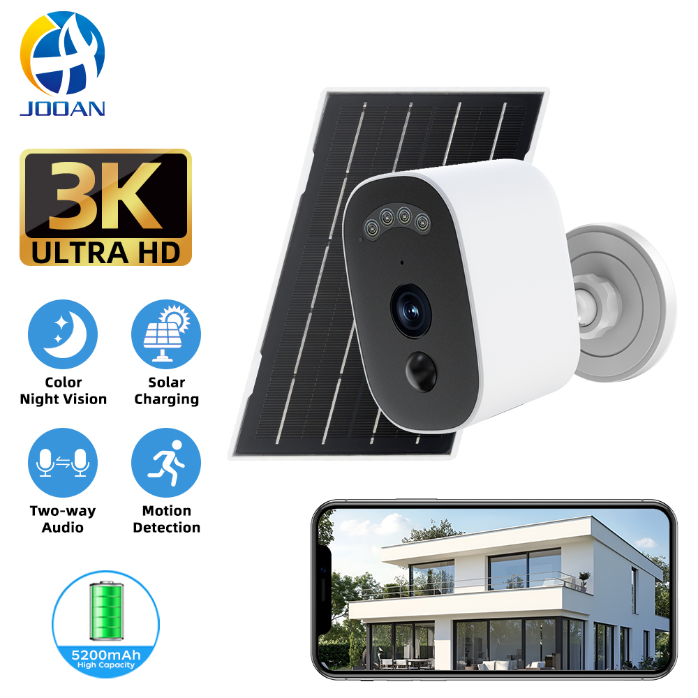 Home Security Product - Jooan 3K HD 태양광 보안 카메라
