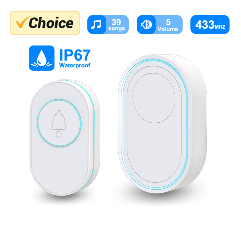 Home Security Product - 무선 초인종 IP67 방수 야외 버튼