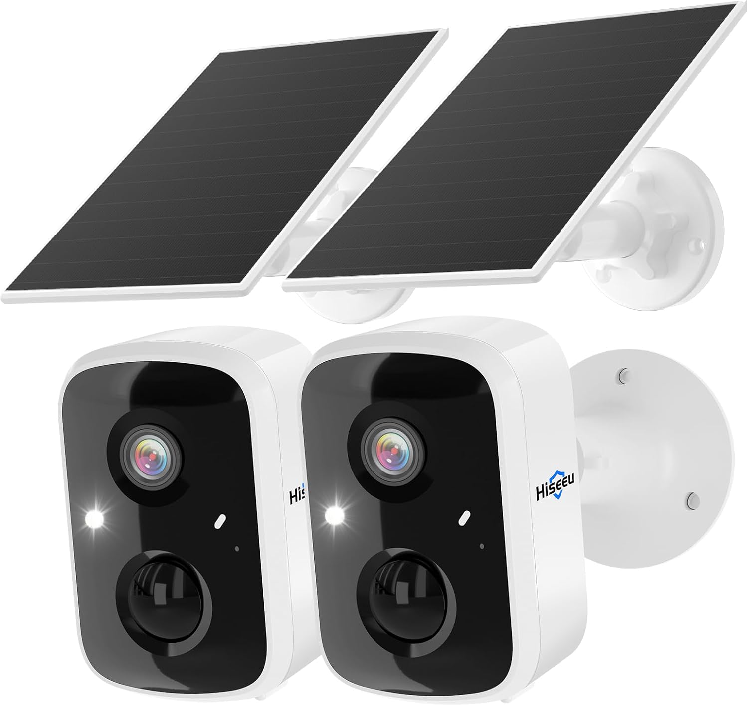 Home Security Images - 태양광 보안 카메라 무선 야외 2팩,