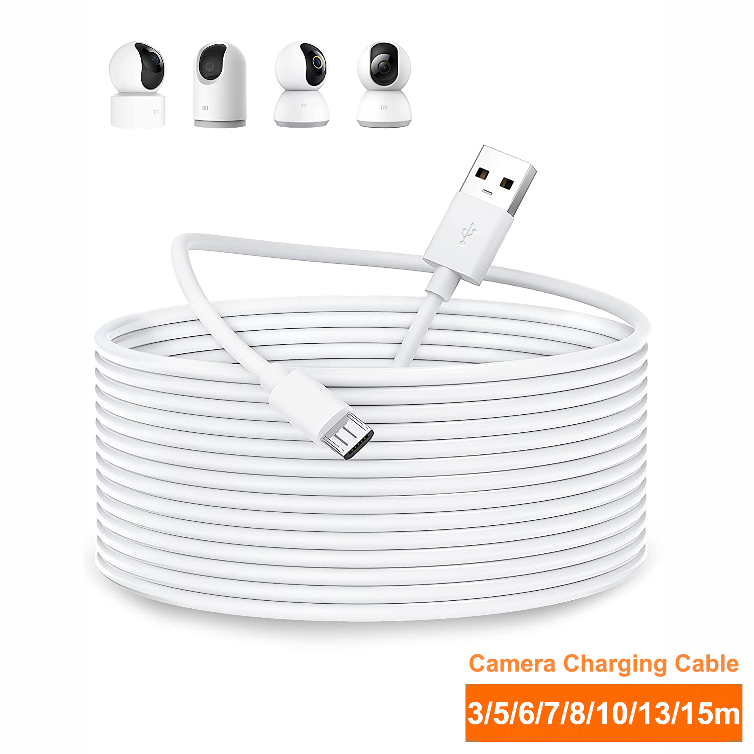 Home Security Bundle - Xiaomi MI 360용 3~13m 마이크로 USB