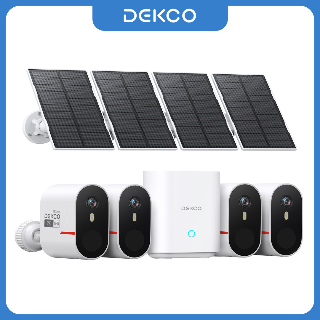 Home Security Kit - Dekco 3MP WiFi 태양광 카메라 시스템