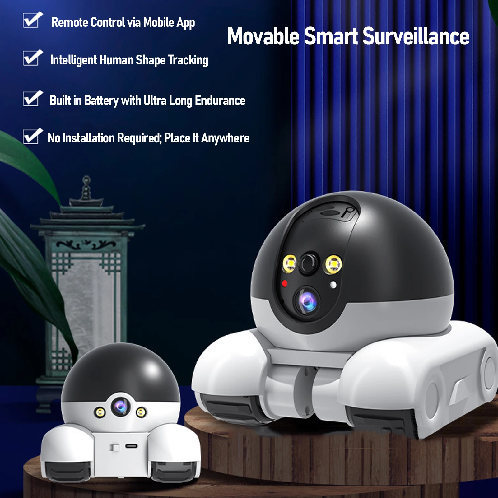 Home Security Images - 실내 보안 카메라 2MP 듀얼 렌즈