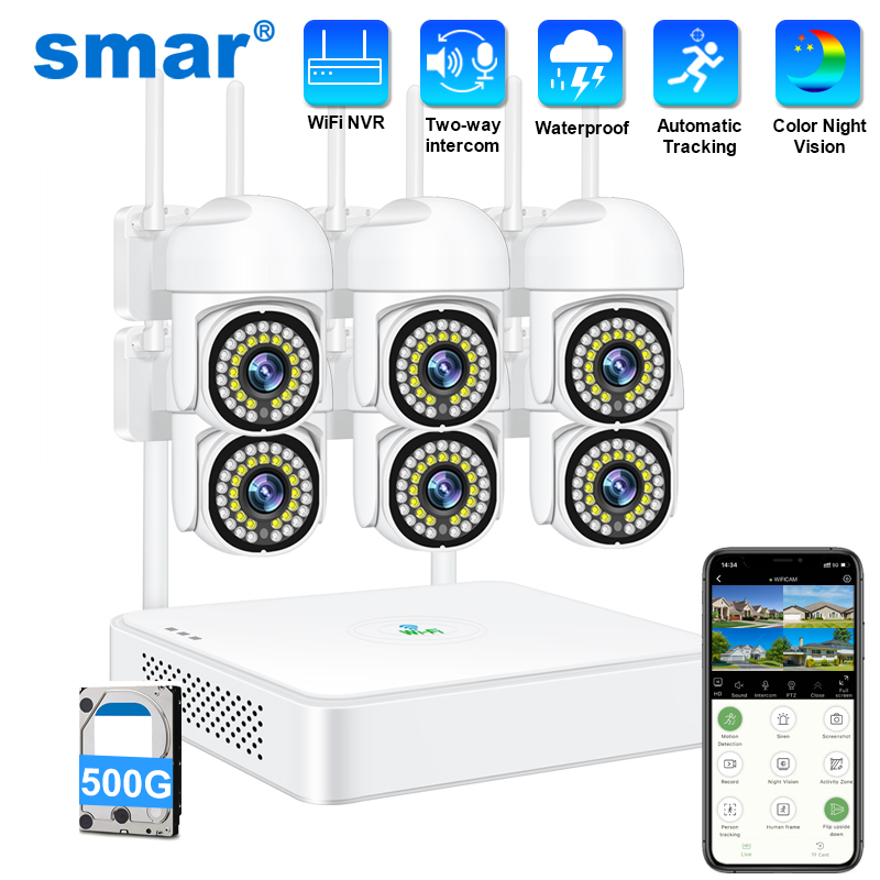 Home Security Video Cameras - Smar 3MP 무선 CCTV 보안 카메라