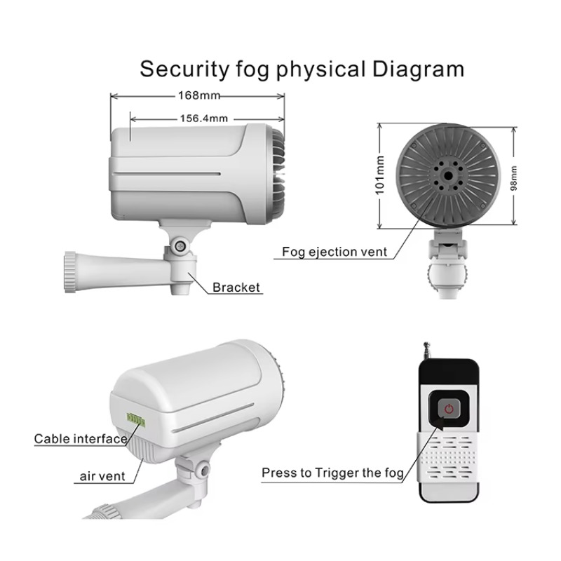 Home Security Fog System - 맞춤형 실내 보안 안개 대포 시스템