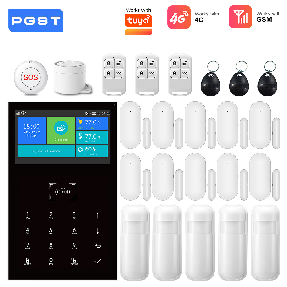 Home Security Product - 4G GSM WiFi 알람 시스템, 투야