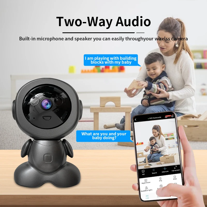 8MP 와이파이 감시 로봇 카메라 PTZ 보안 베이비  - Home Security Images 리뷰 및 가격