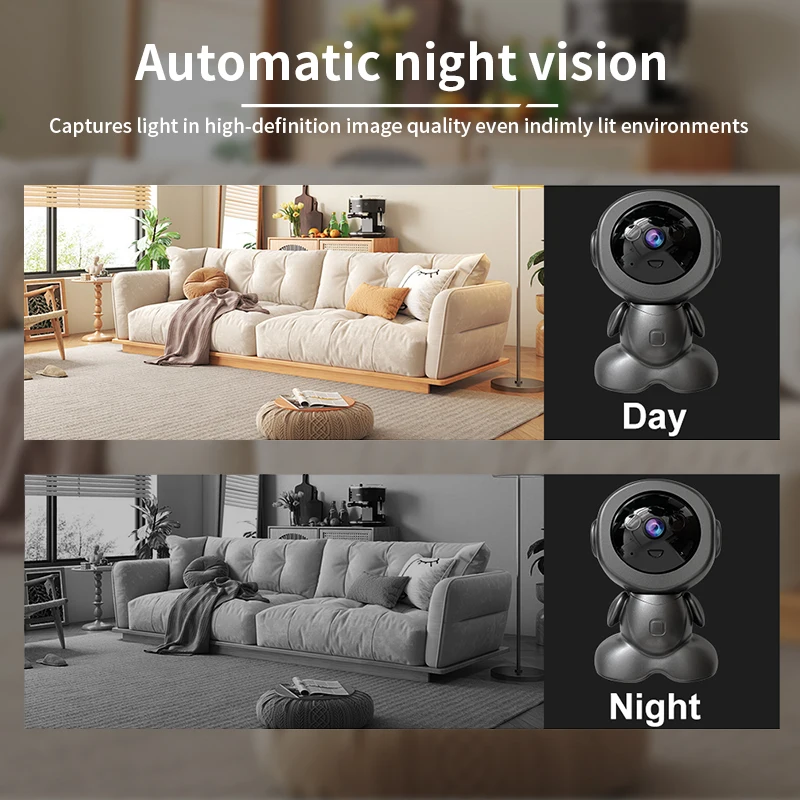 8MP 와이파이 감시 로봇 카메라 PTZ 보안 베이비  - Home Security Images 리뷰 및 가격