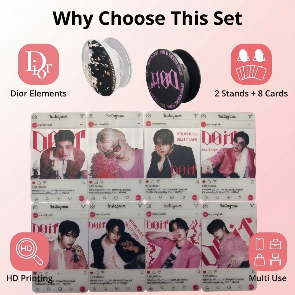 새로운 Kpop DO IT 팬 머치 번들 8개의 투명  - Home Security Bundle 리뷰 및 가격