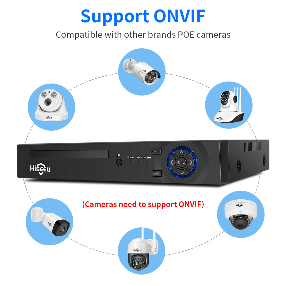 Hiseeu 4CH 10CH 16CH 4K 8MP 5M - Home Security And Cameras 리뷰 및 가격