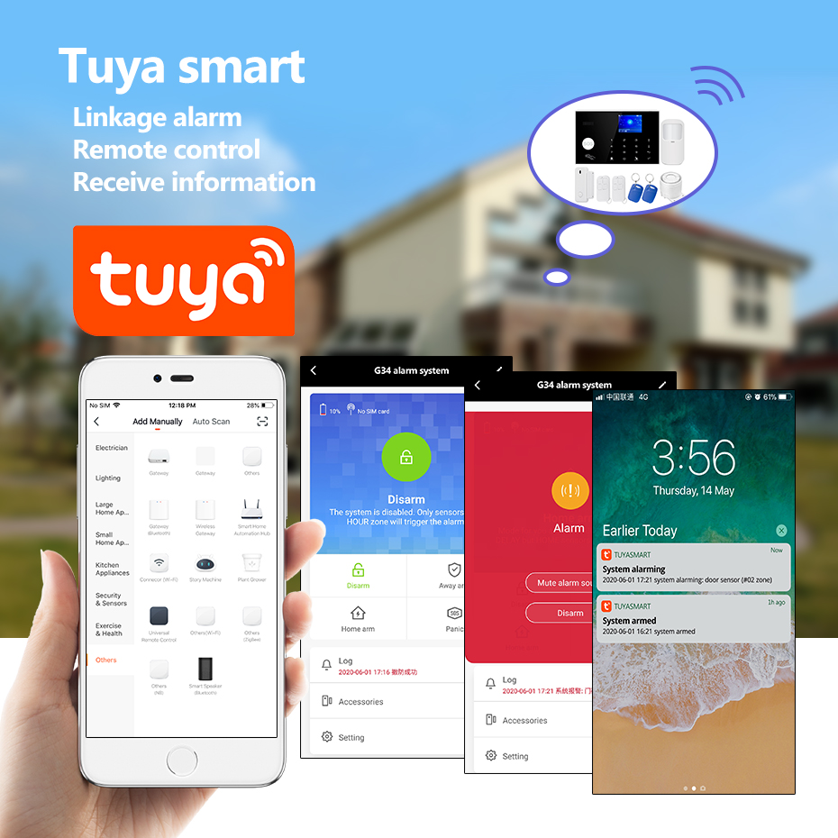 KERUI 4G 알람 도어벨 링 버튼 홈 알람 시스템  - Home Security Ring System 리뷰 및 가격
