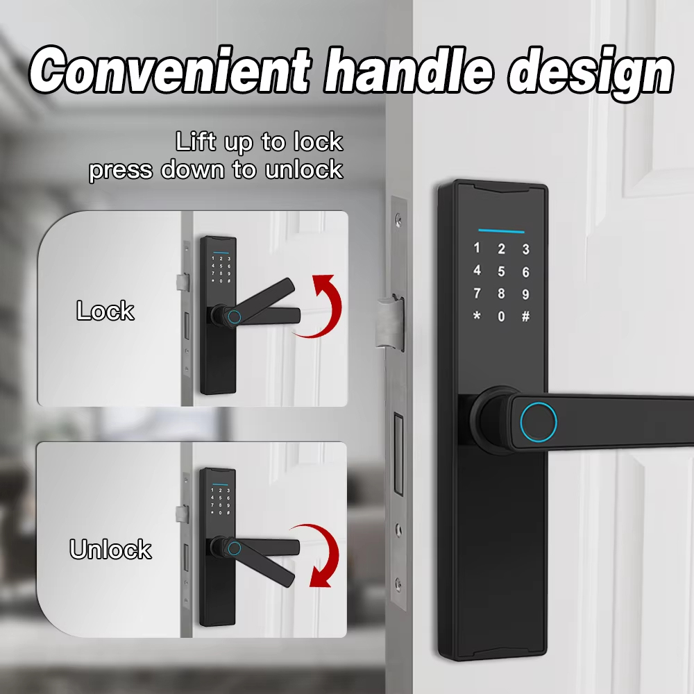 블루투스 호환 Tuya APP 스마트 도어 잠금 장치  - Home Security Keypad 리뷰 및 가격