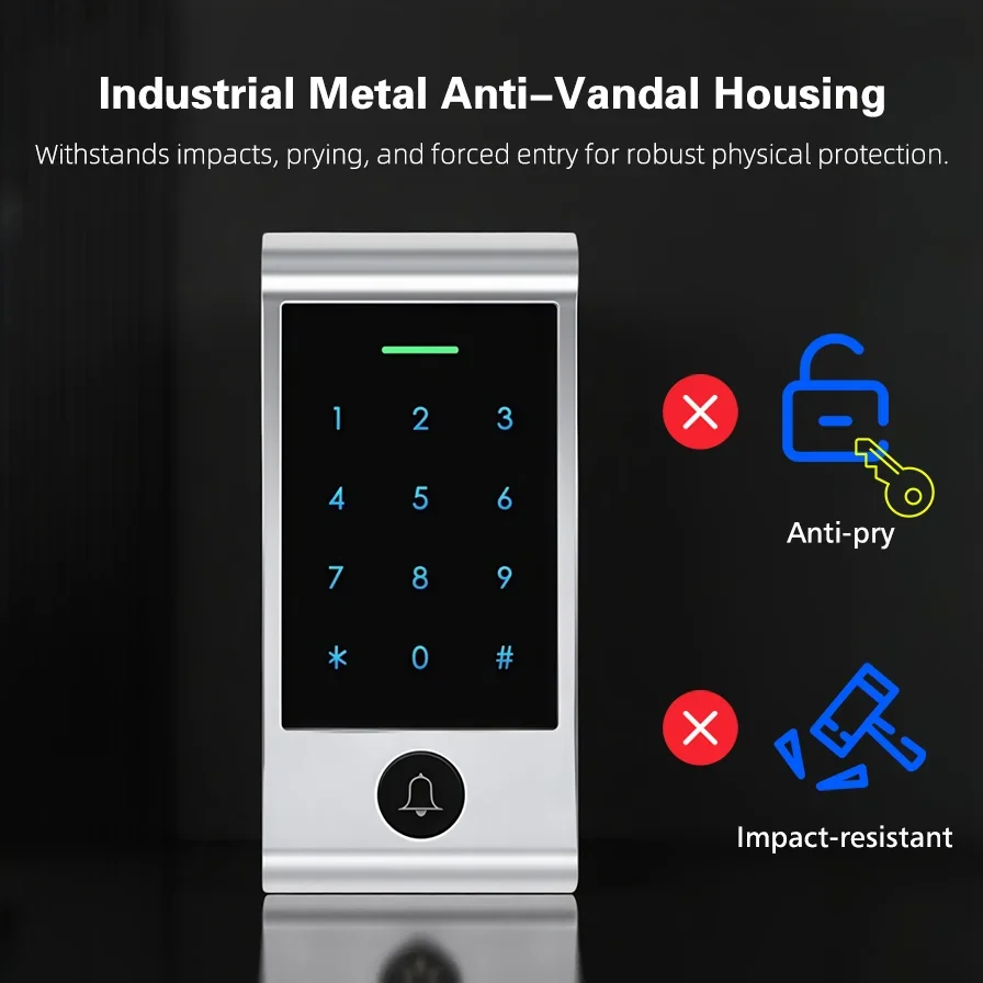 도어벨 버튼이 있는 고급 WIFI 원격 제어 터치 키패 - Home Security Keypad 리뷰 및 가격