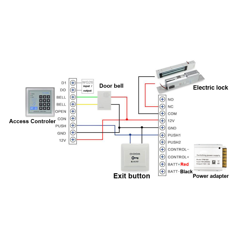 유선 초인종, DC12V 액세스 제어 도어 벨, 전자  - Home Security Ring System 리뷰 및 가격