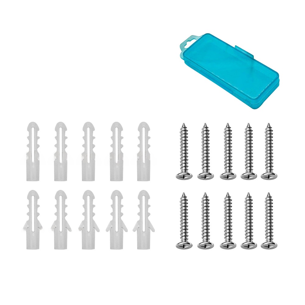 20PCS 플라스틱 확장 튜브 나사 벽 앵커 키트(가정 - Home Security Youtube 리뷰 및 가격