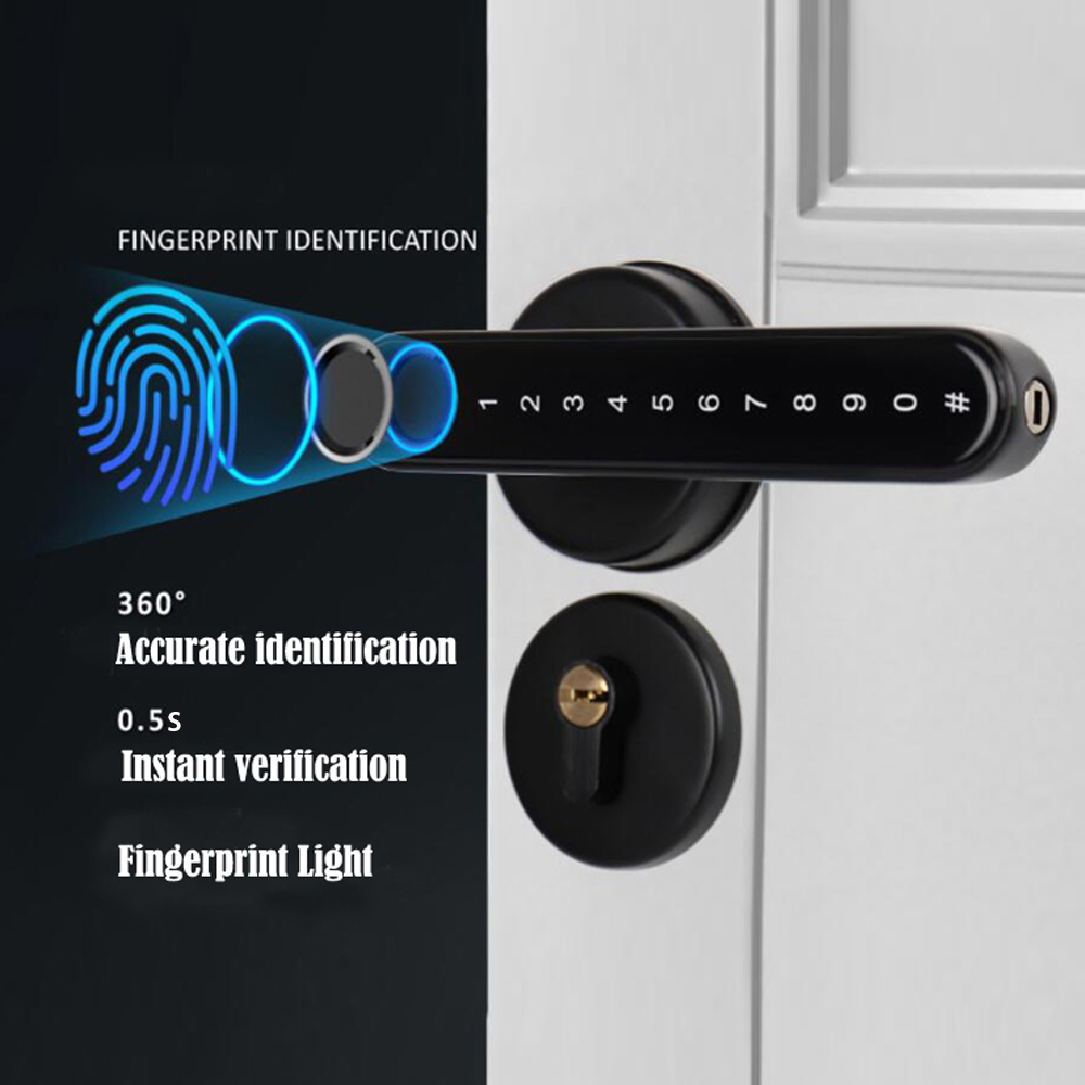 TTLock 스마트 블루투스 지문 잠금 장치 전자 손잡 - Home Security Keypad 리뷰 및 가격