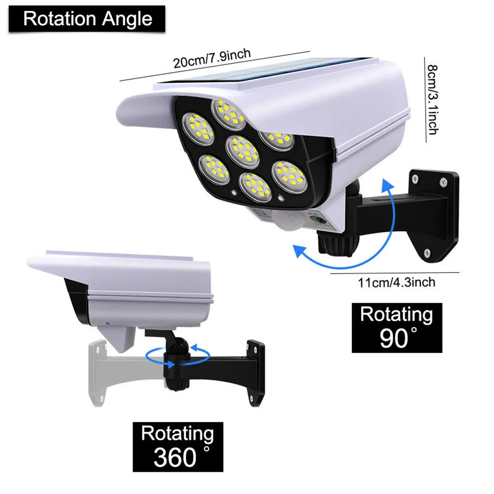 야외 태양 빛 모션 센서 보안 더미 카메라 무선 홍수  - Home Security And Cameras 리뷰 및 가격