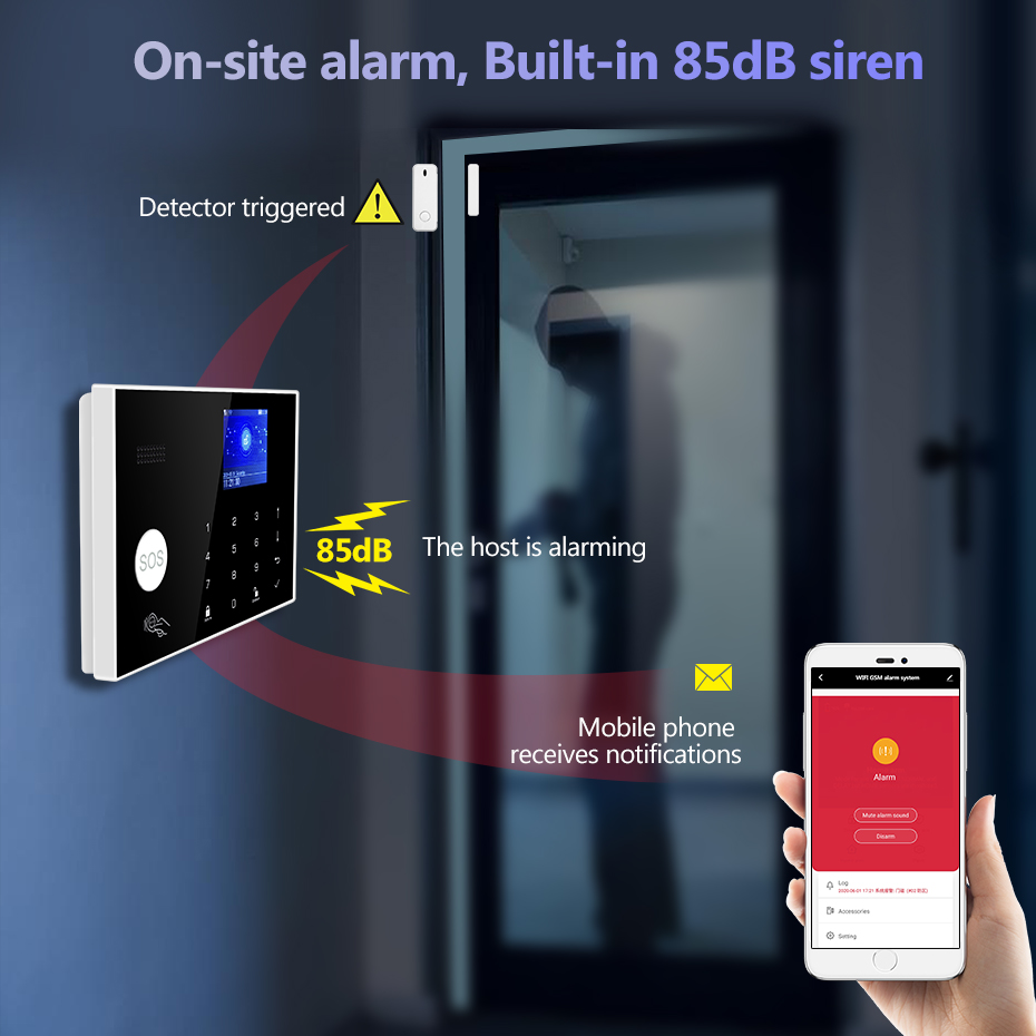 KERUI 4G 알람 도어벨 링 버튼 홈 알람 시스템  - Home Security Ring System 리뷰 및 가격