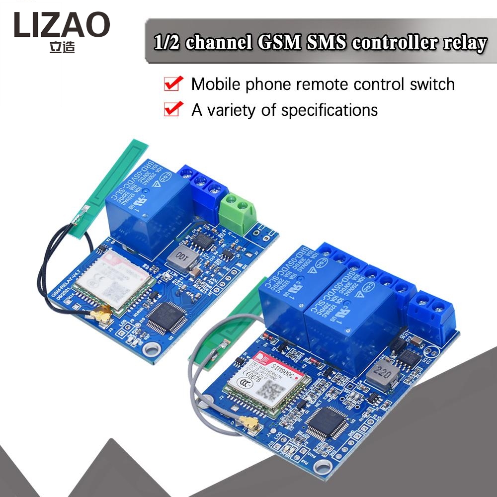 LIZAO 1/2 채널 GSM SMS 컨트롤러 릴레이  - Home Security Using Gsm 리뷰 및 가격