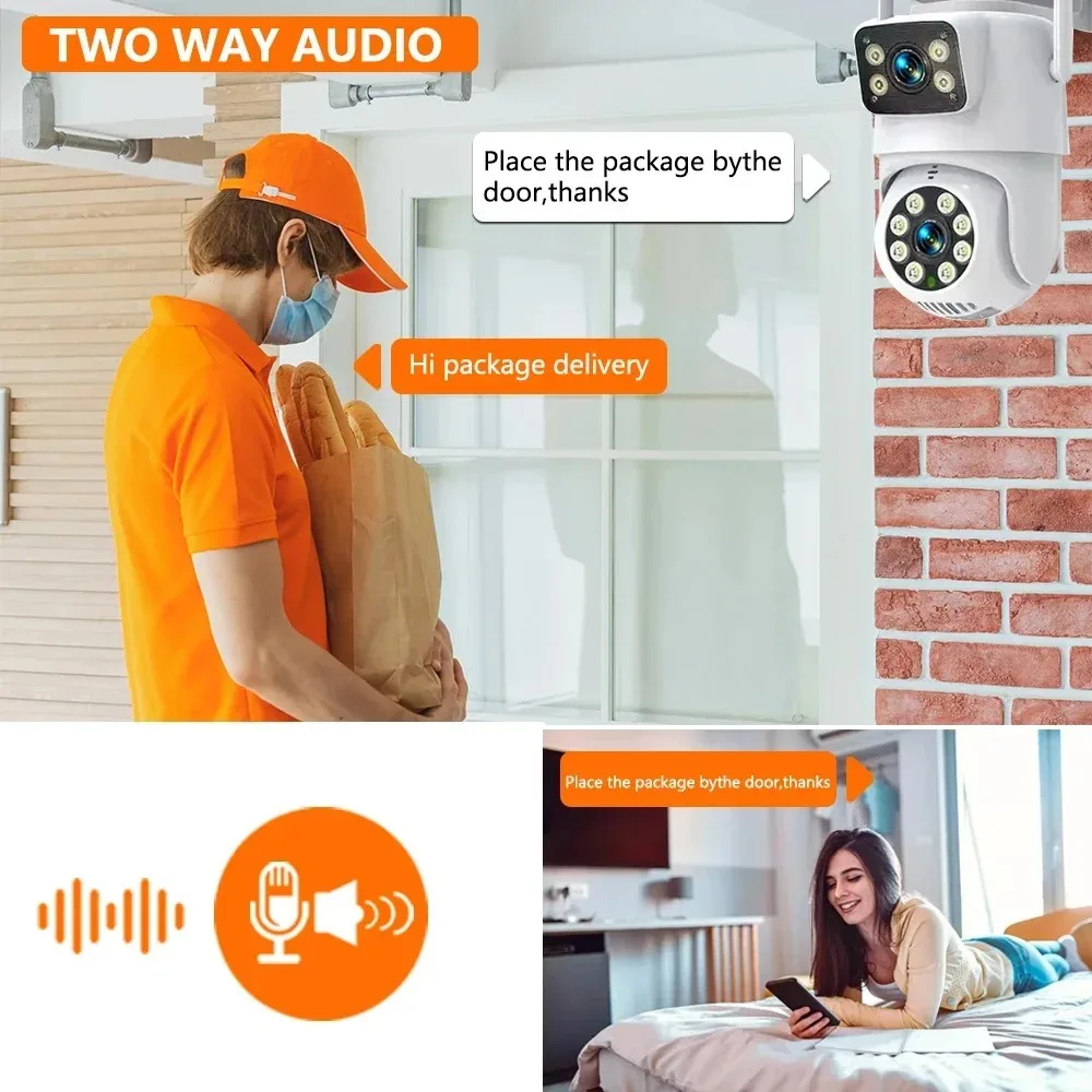 8MP 4K 듀얼 렌즈 인체 감지 PTZ 카메라 10채 - Home Security Kit 리뷰 및 가격