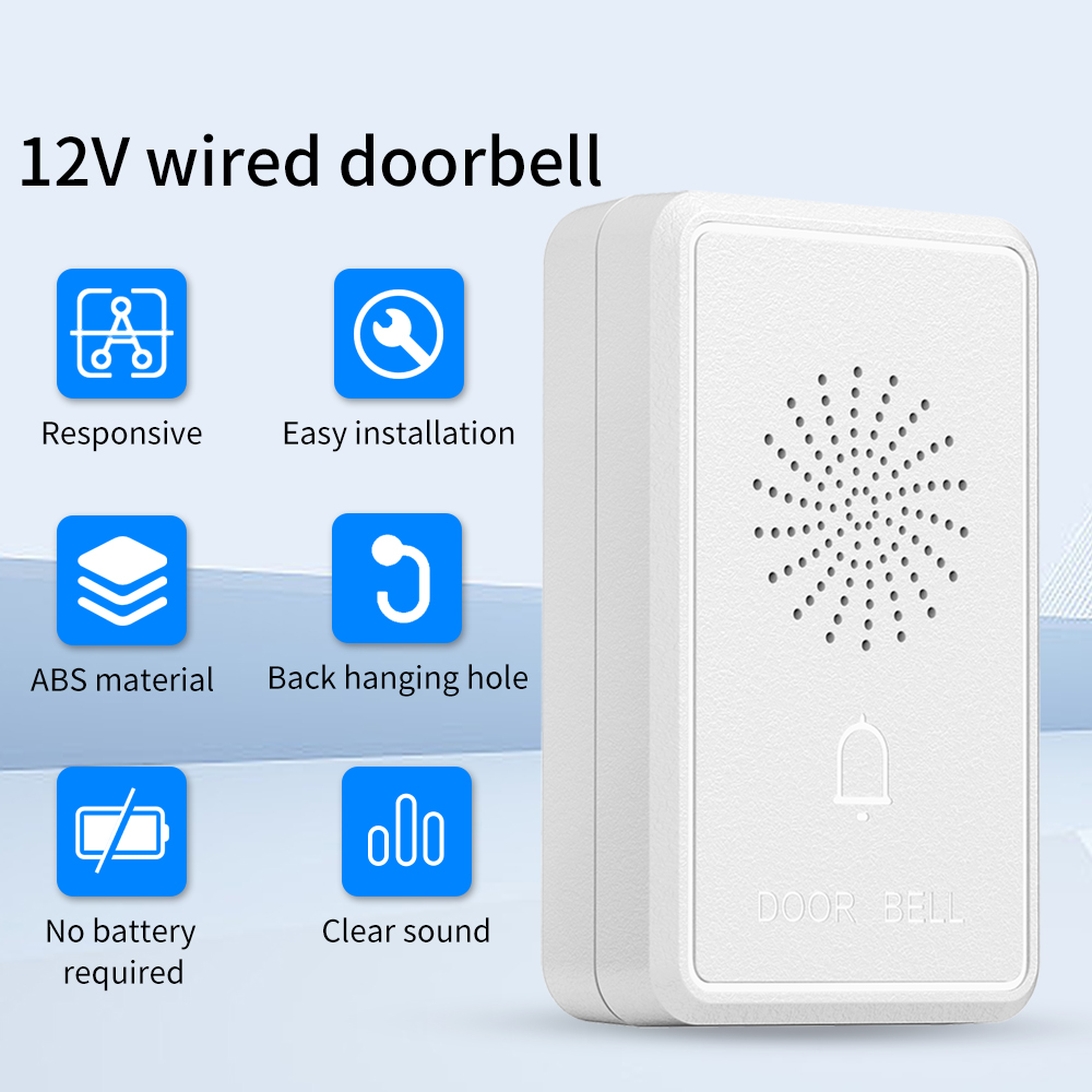 4Wire 유선 초인종 DC12V 액세스 제어 도어 벨 - Home Security Ring System 리뷰 및 가격