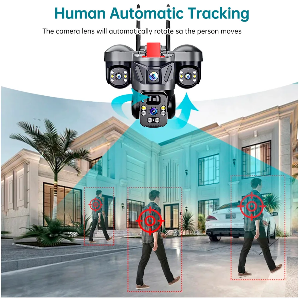 KERUI V380 Pro 야외 PTZ 6MP WIFI - Home Security Product 리뷰 및 가격