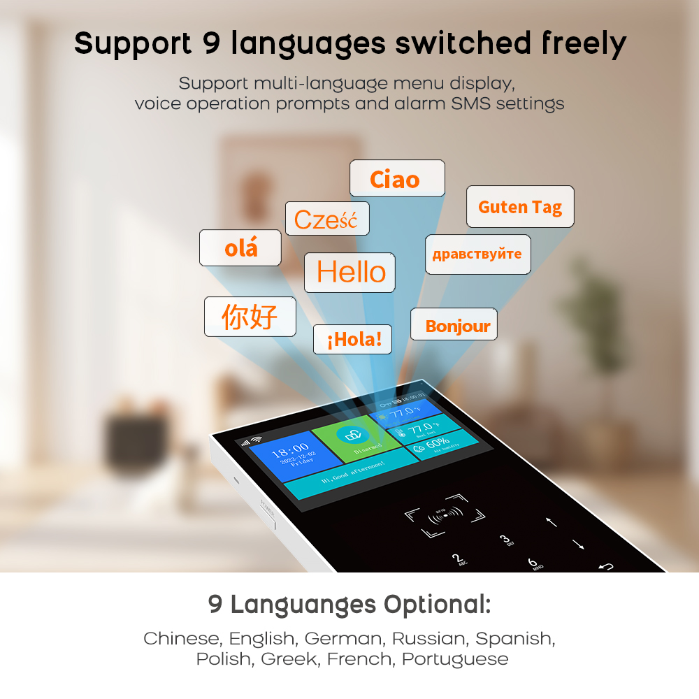 4G GSM WiFi 알람 시스템, 투야 스마트 홈 보 - Home Security Product 리뷰 및 가격